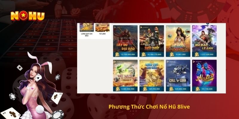 Phương Thức Chơi Nổ Hũ 8live